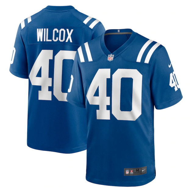 mens nike chris wilcox royal indianapolis colts game jersey